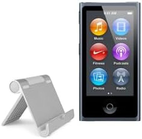 حامل وحامل BoxWave متوافق مع iPod Nano (الجيل السابع 2012) - حامل ألومنيوم VersaView، محمول، رؤية متعددة الزوايا، قوي in Kuwait