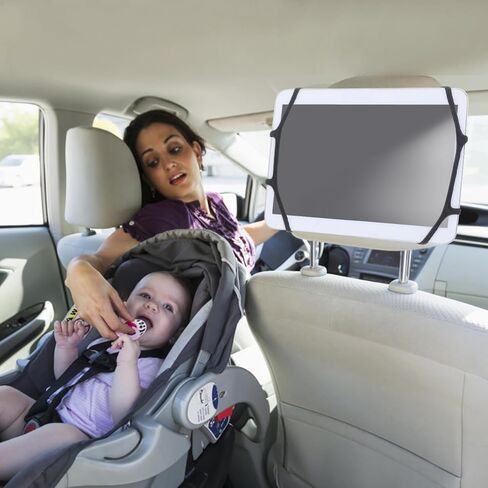 Mikikit Car Headrest Tablet Stand Adjustable Retractable Tablet Holder Compatible with Most Tablets Hands-Free Backseat Entertainment Mount in Saudi Arabia