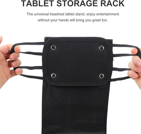 Mikikit Car Headrest Tablet Stand Adjustable Retractable Tablet Holder Compatible with Most Tablets Hands-Free Backseat Entertainment Mount in Saudi Arabia