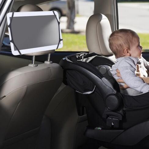Mikikit Car Headrest Tablet Stand Adjustable Retractable Tablet Holder Compatible with Most Tablets Hands-Free Backseat Entertainment Mount in Saudi Arabia
