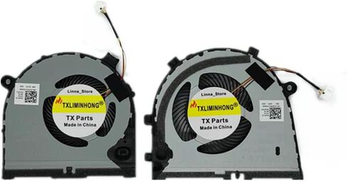 مروحة تبريد جديدة متوافقة مع وحدة المعالجة المركزية ووحدة معالجة الرسومات لألعاب Dell G3-3579 G3-3779 G5-5587 0GWMFV 0TJHF2 FKB7 FKB6 DC28000KVF0 DC28000KUF0 DC5V in Saudi Arabia