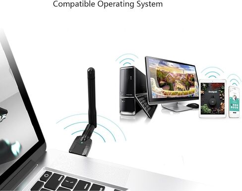 Yoidesu Bluetooth 5.4 Adapter, USB Bluetooth Dongle for PC Desktop with 328FT Range Dual Mode BLE EDR for Wins 11 10 8.1 Keyboard Mouse Headphones in Saudi Arabia