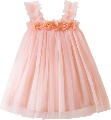 Toddler Girls Tulle Tutu Dress Flower Girls Summer Sundress Size 6M-5T in Saudi Arabia