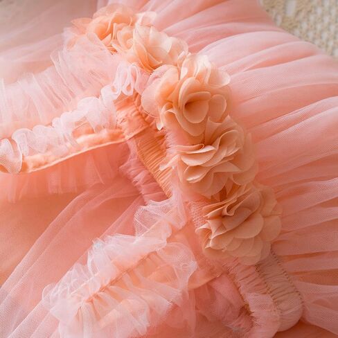 Toddler Girls Tulle Tutu Dress Flower Girls Summer Sundress Size 6M-5T in Saudi Arabia