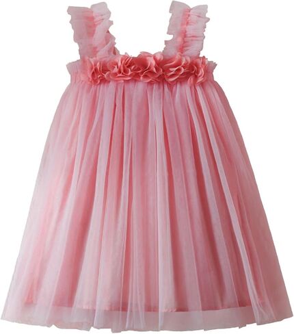Toddler Girls Tulle Tutu Dress Flower Girls Summer Sundress Size 6M-5T in Saudi Arabia