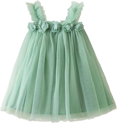 Toddler Girls Tulle Tutu Dress Flower Girls Summer Sundress Size 6M-5T in Saudi Arabia