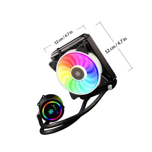 CPU Liquid Cooler System Radiator 120mm RGB Fan Professional Water Cooling CPU Cooler for Gaming Desktop Pcs Compatible with in Saudi Arabia