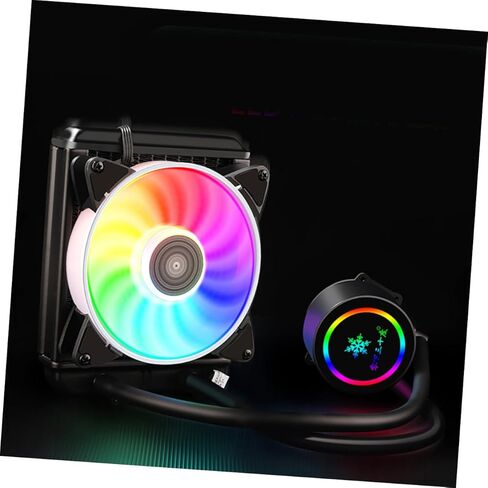 CPU Liquid Cooler System Radiator 120mm RGB Fan Professional Water Cooling CPU Cooler for Gaming Desktop Pcs Compatible with in Saudi Arabia