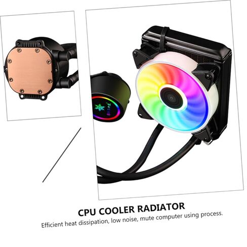 CPU Liquid Cooler System Radiator 120mm RGB Fan Professional Water Cooling CPU Cooler for Gaming Desktop Pcs Compatible with in Saudi Arabia