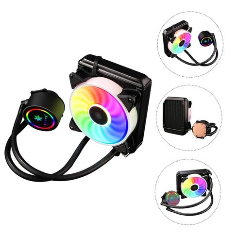 CPU Liquid Cooler System Radiator 120mm RGB Fan Professional Water Cooling CPU Cooler for Gaming Desktop Pcs Compatible with in Saudi Arabia