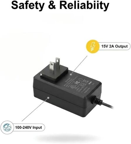 15V Charger Power Adapter K112 K120 K220 K330 K440 K660 K250 K360 Pro AC/DC Adapter for Therapy Glove, Infrared Charger 15V AC/DC K112 Light Adapter for Hand Glove in Saudi Arabia