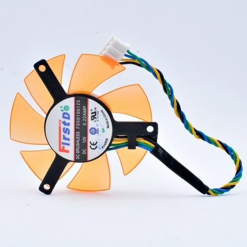 1 قطعة PWM مروحة بطاقة الرسومات Firstd FD5010U12S تيار مستمر 12 فولت 0.22A 4-Pin in Kuwait