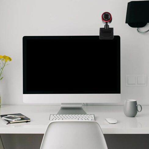 كاميرا ويب USB احترافية من HOMSFOU مع تركيز تلقائي وميكروفون مدمج لبث الفيديو على سطح المكتب والكمبيوتر المحمول والمؤتمرات عبر الإنترنت in Kuwait