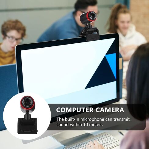 Vaguelly USB Powered Professional Webcam with Auto Focus, High Definition Online Camera for Desktop and Laptop, USB Charging Web Camera for Live Streaming and Video Conferencing in Saudi Arabia