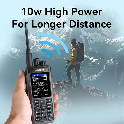 Radtel RT-6D DMR راديو 500K اتصالات ثنائي النطاق لاسلكي تخاطب فتحة زمنية مزدوجة اتجاهين راديو الطبقة 1 + 2 هام راديو لمسافات طويلة 1024 قناة نوع C المسؤول in Saudi Arabia