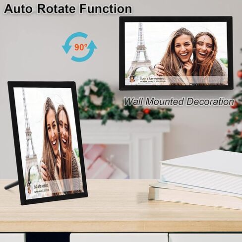 Digital Photo Frame, 15 Inch 1024x768 HD Touchscreen, Auto Rotate, Dynamic Slideshow, 32GB Wi Fi Smart Picture Frame for Frameo APP (US Plug) in Saudi Arabia
