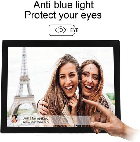 Digital Photo Frame, 15 Inch 1024x768 HD Touchscreen, Auto Rotate, Dynamic Slideshow, 32GB Wi Fi Smart Picture Frame for Frameo APP (US Plug) in Saudi Arabia