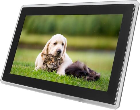 Digital Picture Frame, 15.6inch Digital Photo Frame, 1920x1080 FHD Smart Electronic Photo Frame 32GB Memory Instantly Share Photos and Video (US Plug) in Saudi Arabia