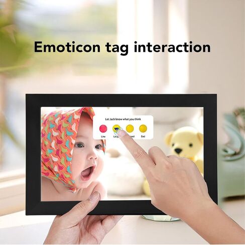Smart Digital Photo Frame, 10in LED Screen, Frameo App, 1280x800 Resolution, 16GB Storage, Quad Core Processor, Portrait & Landscape Mode (US Plug) in Saudi Arabia