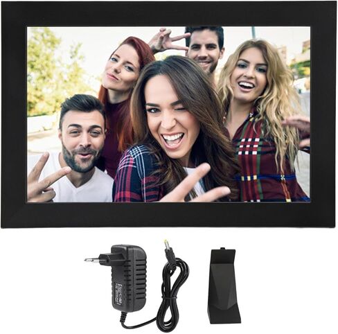 Smart Digital Photo Frame, 10in LED Screen, Frameo App, 1280x800 Resolution, 16GB Storage, Quad Core Processor, Portrait & Landscape Mode (US Plug) in Saudi Arabia