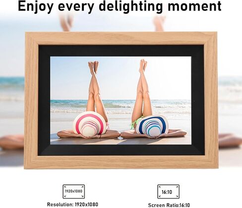 10 Inch Digital Photo Frame with RK3126 Quad Core Processor, 16GB Storage, for Android 6.0, Share Photos Via App (US Plug) in Kuwait