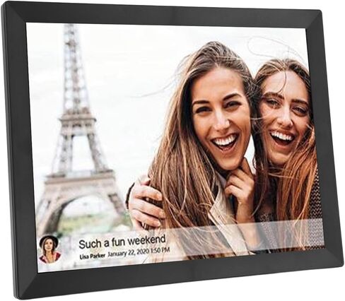 إطار صور رقمي مقاس 15 بوصة، يمكنك مشاركة الصور ومقاطع الفيديو بسهولة عن بعد، تصميم بديهي، سعة تخزين مدمجة 32 جيجابايت، قابل للتثبيت على الحائط، شاشة لمس عالية الدقة (قابس أمريكي) in Saudi Arabia