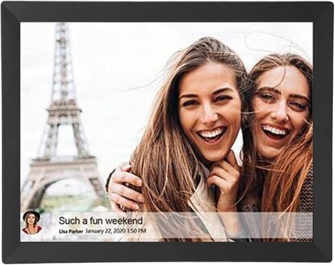إطار صور رقمي مقاس 15 بوصة، يمكنك مشاركة الصور ومقاطع الفيديو بسهولة عن بعد، تصميم بديهي، سعة تخزين مدمجة 32 جيجابايت، قابل للتثبيت على الحائط، شاشة لمس عالية الدقة (قابس أمريكي) in Saudi Arabia