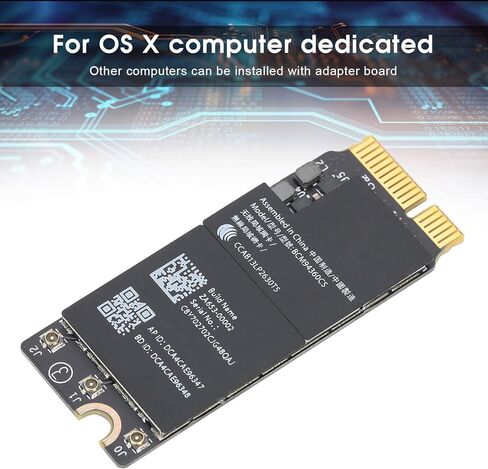بطاقة الشبكة اللاسلكية CUIFATI، Gigabit Bluetooth 4.0 450Mbps 2.4G 1300Mbps 5G، مع لوحة محول لجهاز OS X Notebook Pro A1398 A1425 A1502 13 14 Model in Kuwait