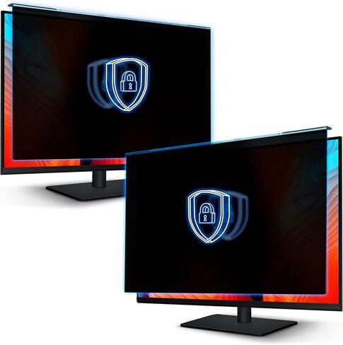 Acrylic Computer Privacy Screen Filter Compatible with 27 inch iMac (2012-2020) and [1 Pack] 26-27 Inch 16:9/16:10 Filter for Monitors - Monitor Frame Hanging Type - Desktop Privacy Screen Bundle in Saudi Arabia