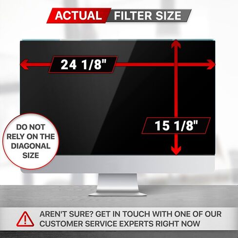 Acrylic Computer Privacy Screen Filter Compatible with 24 inch iMac (2021-2024) and Compatible with 27 inch iMac (2012-2020) - Monitor Frame Hanging Type - Desktop Privacy Screen Bundle in Kuwait