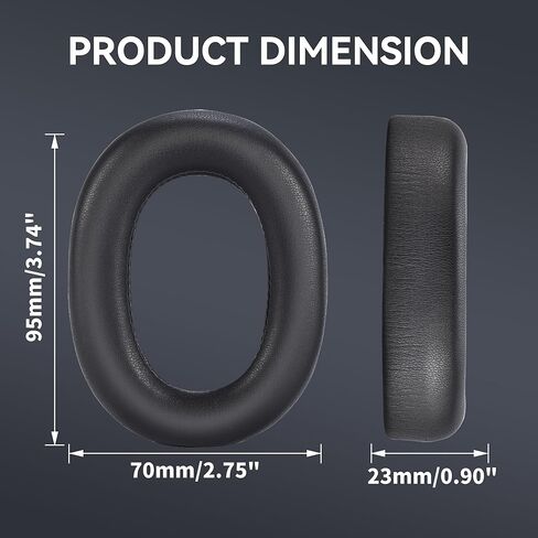 وسائد أذن بديلة لسماعات Jabra Evolve2 85 UC/Evolve 2 85 MS اللاسلكية (لا تناسب Elite 85H) - وسادات أذن تتميز بوسائد جلدية أكثر نعومة من البروتين ورغوة عزل الضوضاء in Kuwait