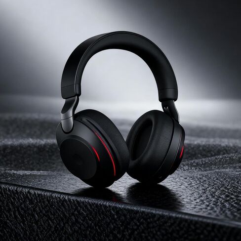 وسائد أذن بديلة لسماعات Jabra Evolve2 85 UC/Evolve 2 85 MS اللاسلكية (لا تناسب Elite 85H) - وسادات أذن تتميز بوسائد جلدية أكثر نعومة من البروتين ورغوة عزل الضوضاء in Kuwait
