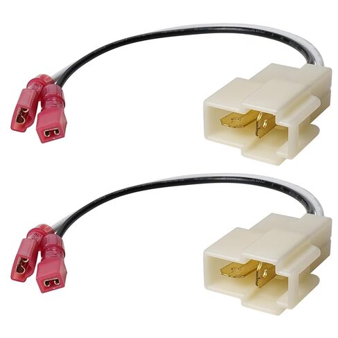 Front Dash Speaker Wire Harness Adapter for Toyota Camry Corolla 83-86, 72-9301 Car Door Speaker Wiring Harness Replacement for Mitsubishi Mirage Montero Hyundai Elantra Sonata Santa Fe in Saudi Arabia