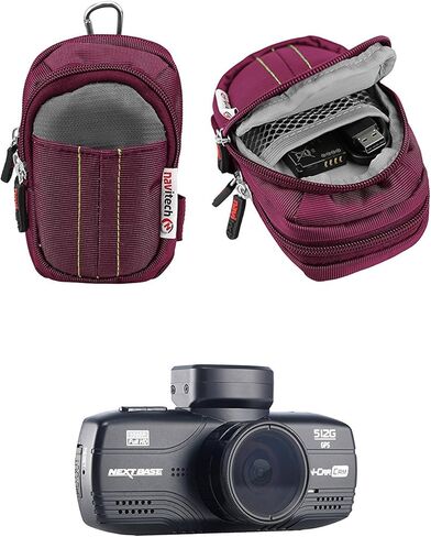 Navitech Purple Water Resistant Hard Case Cover Compatible With Nextbase 312GW Dash Cam in Saudi Arabia