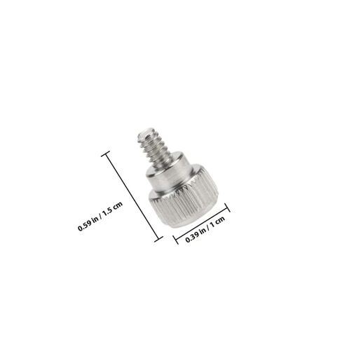 Vaguelly 100pcs Silver Knurled Thumbscrew Computer Case Screws for Desktop PC Chassis Fixing, Tool-Free Side Panel Replacement Accessories for Computer Assembly and Maintenance in Saudi Arabia