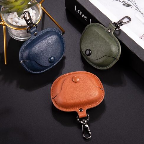 حافظة لسماعات الأذن Bose Ultra Open، حافظة إكسسوارات بغطاء جلدي فاخر مقاوم للصدمات لسماعات Bose Ultra Open مع سلسلة مفاتيح للنساء والرجال - أسود in Saudi Arabia