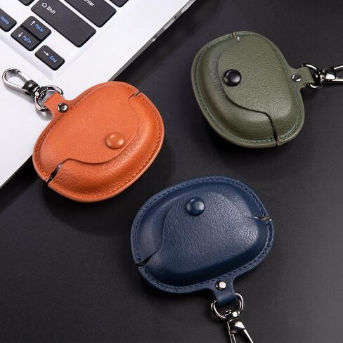 حافظة لسماعات الأذن Bose Ultra Open، حافظة إكسسوارات بغطاء جلدي فاخر مقاوم للصدمات لسماعات Bose Ultra Open مع سلسلة مفاتيح للنساء والرجال - أسود in Saudi Arabia