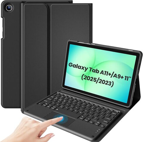 حافظة لوحة مفاتيح ProCase Touchpad لجهاز 2025 11 بوصة Galaxy Tab A11+ / 2023 Tab A9+ (5G/Wi-Fi)؛ غطاء لوحة مفاتيح للشحن اللاسلكي من النوع C قابل للفصل لجهاز Galaxy Tab A11 Plus / A9 Plus 11 بوصة-MidnightGreen in Saudi Arabia