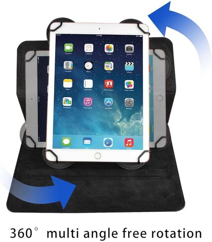 Navitech Rotational Bluetooth Keyboard Case Compatible with Lenovo Tab One 8.7" Tablet in Saudi Arabia