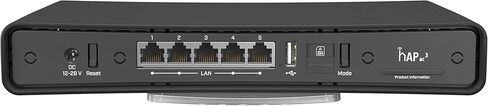 MikroTik hAP ac3 LTE6 kit RBD53GR-5HacD2HnD&R11e-LTE6 راوتر لاسلكي ثنائي النطاق مع دعم LTE و5 منافذ جيجابت إيثرنت in Kuwait