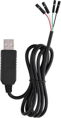 PL2303HX RS232, USB to COM TTL Serial Adapter Converter Cable for STC Download, with 95cm Long Wire and Color Coded Wires in Saudi Arabia