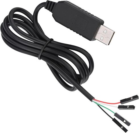 PL2303HX RS232, USB to COM TTL Serial Adapter Converter Cable for STC Download, with 95cm Long Wire and Color Coded Wires in Saudi Arabia