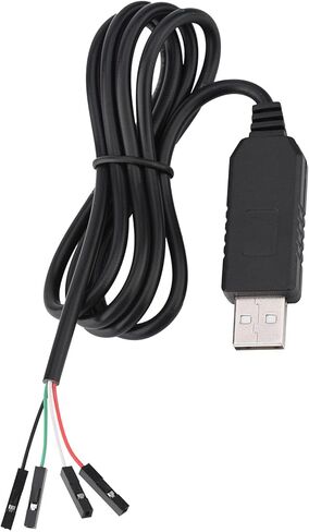 PL2303HX RS232, USB to COM TTL Serial Adapter Converter Cable for STC Download, with 95cm Long Wire and Color Coded Wires in Saudi Arabia