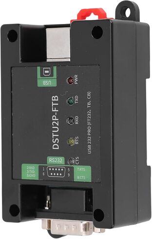 وحدة محول تسلسلي Yunseity USB إلى RS232 PRO مع عزل الطاقة، وحدة محول تسلسلي متكاملة مع موصل USB B ذكر للسكك الحديدية DB9، RS232 للمحول in Kuwait