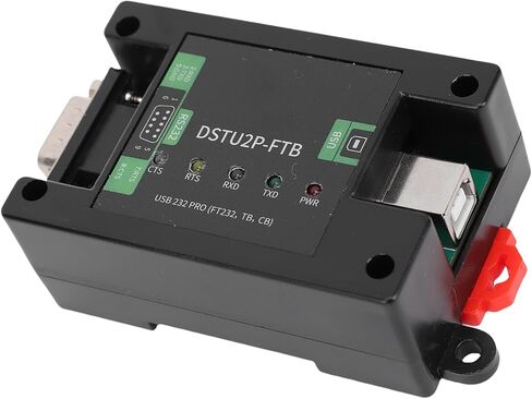 وحدة محول تسلسلي Yunseity USB إلى RS232 PRO مع عزل الطاقة، وحدة محول تسلسلي متكاملة مع موصل USB B ذكر للسكك الحديدية DB9، RS232 للمحول in Kuwait