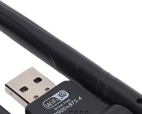Ciciglow USB WiFi Bluetooth محول 2 في 1 ثنائي النطاق 900Mbps WiFi6 محول الشبكة اللاسلكية للكمبيوتر الشخصي مع التوصيل والتشغيل in Kuwait