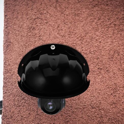 Kisangel Outdoor Camera Cover Sunshade Rainproof Shield Weatherproof Housing Protective Shell for Security, Black, Suitable for Outdoor and Weather Protection in Saudi Arabia