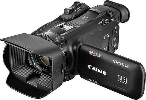 حزمة كاميرا الفيديو LEGRIA HF G70 PAL UHD 4K من Canon مع بطاقتي ذاكرة سعة 128 جيجابايت + سماعات رأس استريو احترافية MDR-7506 + حامل ثلاثي القوائم + طقم تنظيف + ضوء LED + نظام ميكروفون لاسلكي مدمج لشخصين in Kuwait