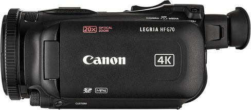 حزمة كاميرا الفيديو LEGRIA HF G70 PAL UHD 4K من Canon مع بطاقتي ذاكرة سعة 128 جيجابايت + سماعات رأس استريو احترافية MDR-7506 + حامل ثلاثي القوائم + طقم تنظيف + ضوء LED + نظام ميكروفون لاسلكي مدمج لشخصين in Kuwait