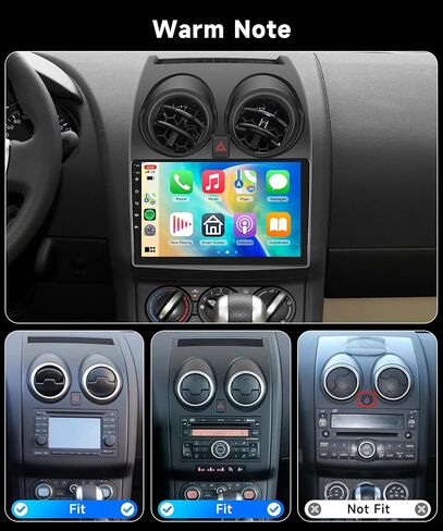 【AI DSP 32EQ】 4G 64G Car Stereo for Nissan Qashqai Rogue 2008-2013 Radio with 9inch 1280X720P HD Touchscreen,Wireless Carplay Android Auto MirrorLink,5.0luetooth GPS RDS/FM Radio WiFi Backup Camera in Saudi Arabia